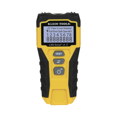 [N4-VDV526200-205600] Tester  de Cable LAN Scout™ Jr. 2/ Para: Prueba aprobada/ Error de Cableado/ Falla de Circuito Abierto o Cortocircuito/ Par Dividido/ Blindaje.
