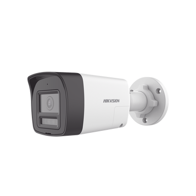 [N4-DS-2CE16D0T-LTS-230028] [Audio Bidireccional + Dual Light + ColorVu] Bala TURBOHD 2 Megapixel (1080p) / Lente 2.8 mm / 30 mts IR EXIR + 20 mts Luz Blanca / Micrófono y Bocina Integrado / Exterior IP67 / Metal / dWDR