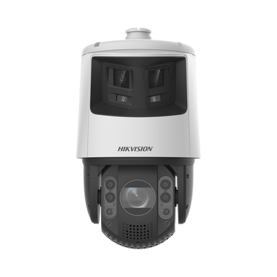 [N4-DS-2SE7C425MWG-EB/26(F0)-222243] [TandemVu] PTZ IP 4 Megapixel con Cámara Panoramica 6 Megapixel / 25X Zoom / 200 mts IR / 30 mts Luz Blanca / ACUSENSE / IP66 / Alerta Audible y Luz Estroboscopica / Autoseguimiento / Hi-PoE / Alarmas I/O / Ultra Baja Iluminación / Micro SD