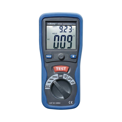 [N4-KRT-01-3PN-214055] KIT de Medidor de Resistencia a Tierra Digital ( Terrómetro ), a 3 hilos  CAT III / 1000 V.