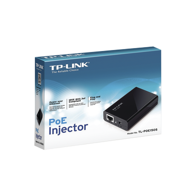 [N4-TL-POE150S-141337] Inyector PoE (15W) / Gigabit 802.3 af / 2 puerto 10/100/1000 Mbps / Plug and Play